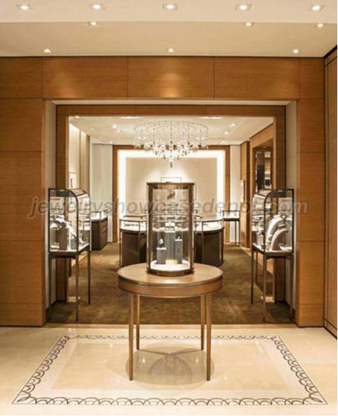 Luxe vloerstaande aanrecht sieraden winkel vitrine